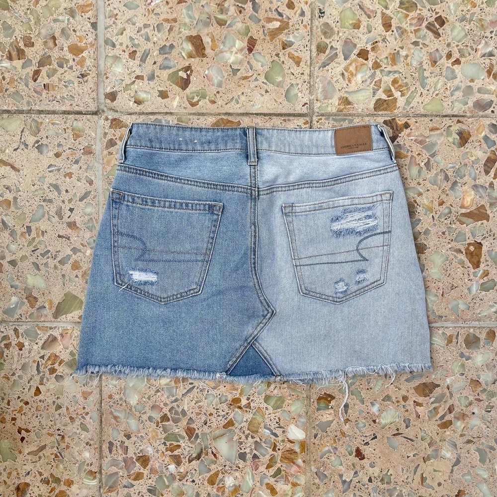 American Eagle Split Dye High Waisted Distressed … - image 2